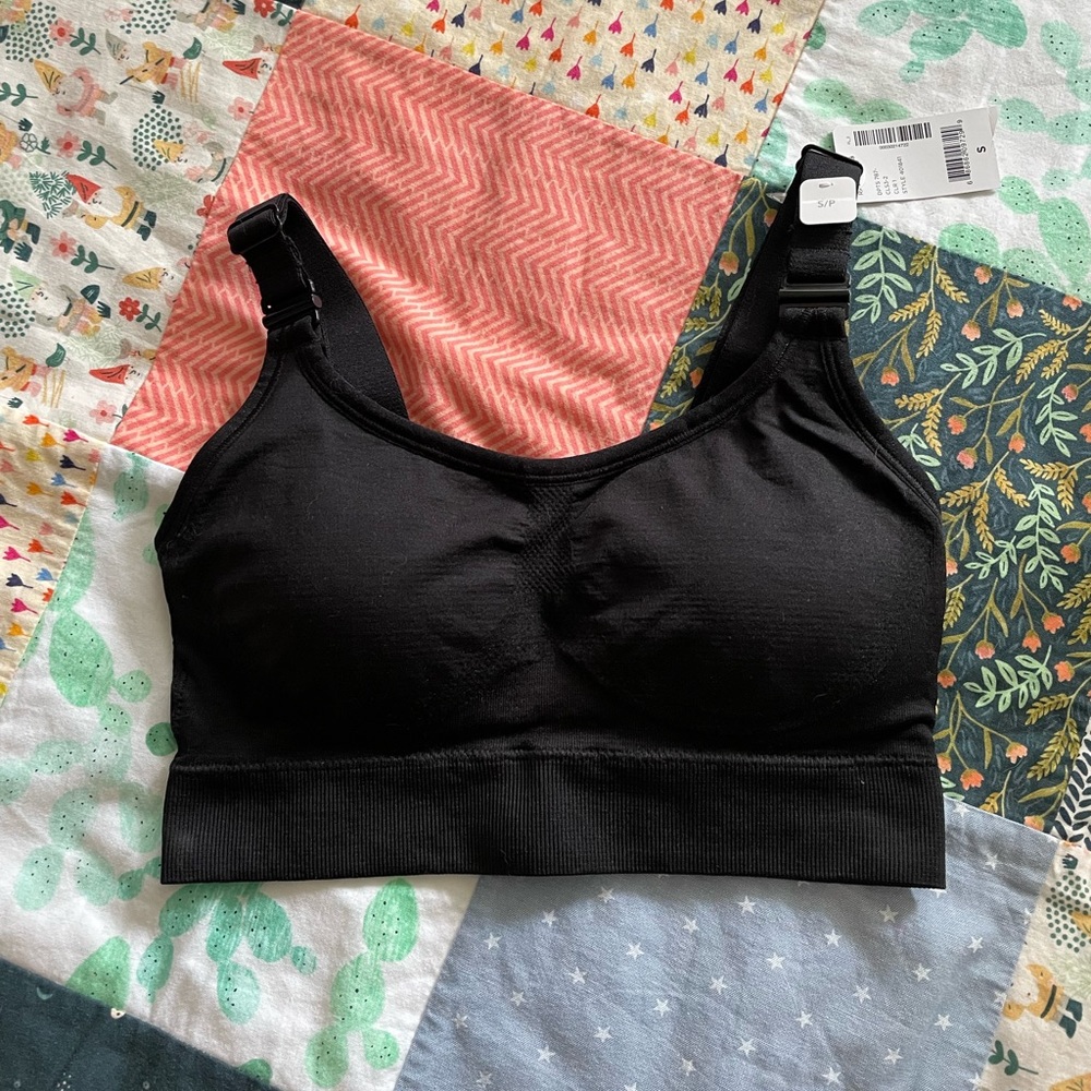 Thyme maternity sport bra - black S - Picture 1 of 3